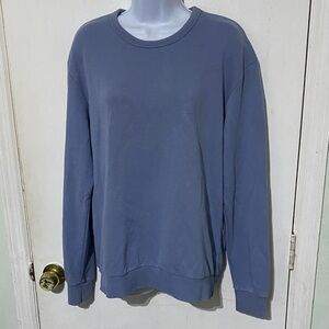 Denim & Flower Men's Slate Blue Crewneck Sweater